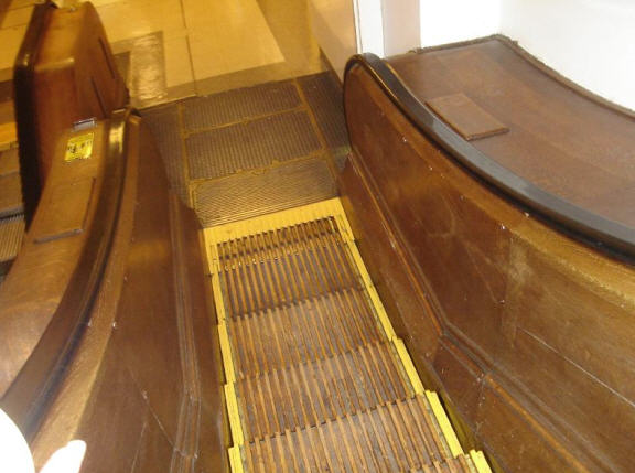  Macy*s wooden escalator New York City 